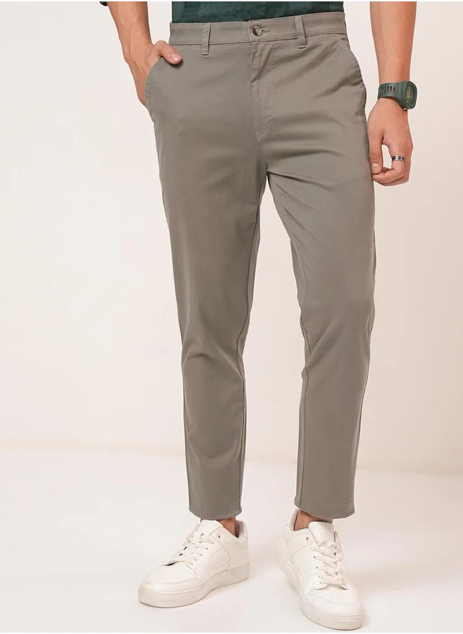 هاي لاندر Mid Rise Slim Fit Chino Trousers