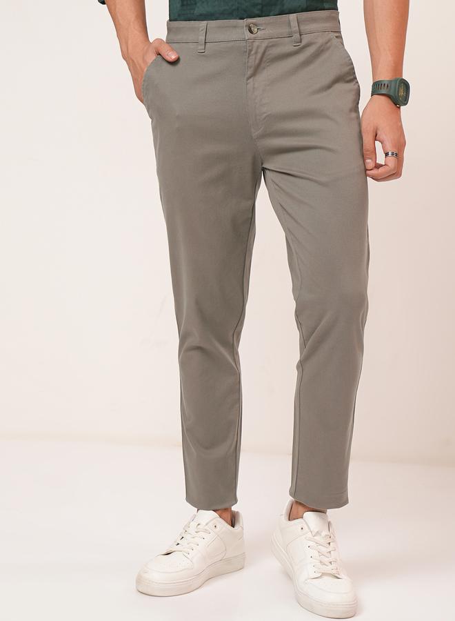 HIGHLANDER Mid Rise Slim Fit Chino Trousers - Image 1