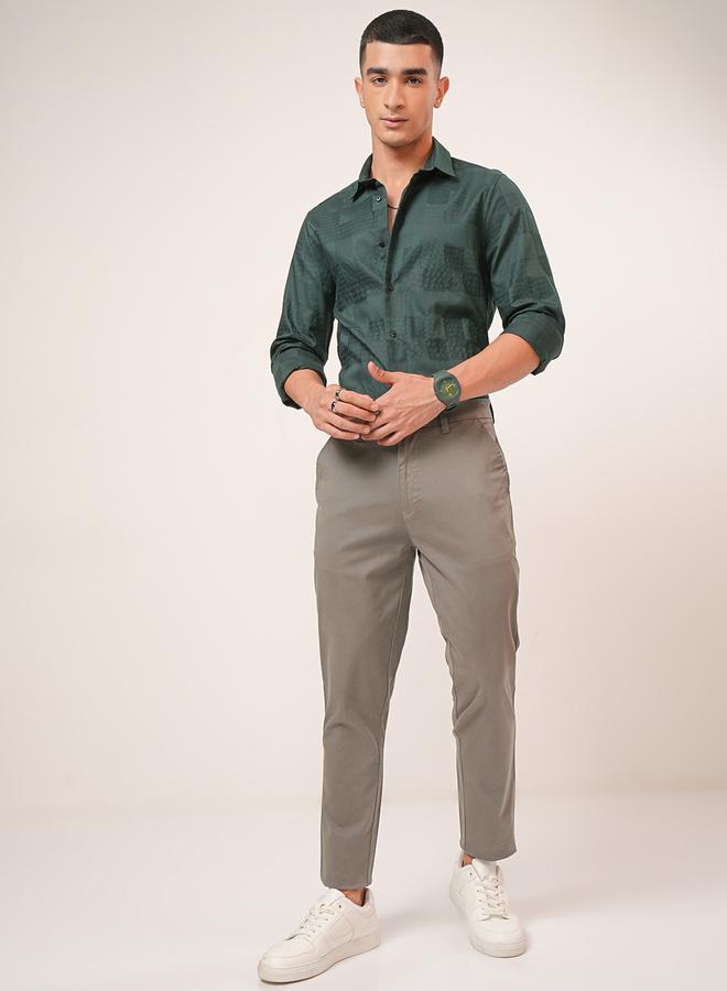 HIGHLANDER Mid Rise Slim Fit Chino Trousers - Image 2