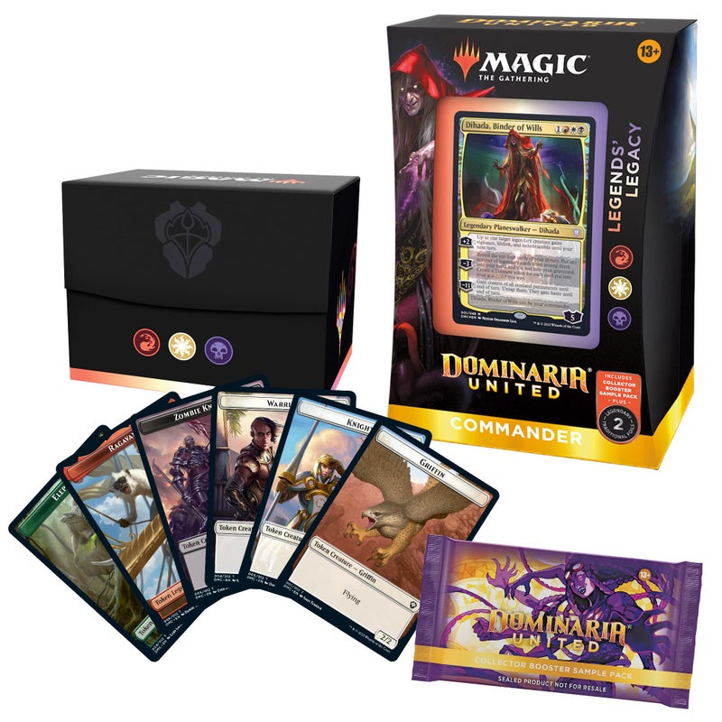 Magic the Gathering Magic: The Gathering Dominaria United Commander Deck – Legends' Legacy + Collector Booster Sample Pack - Image 2