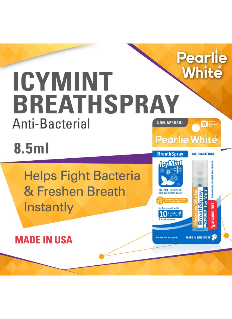 Pearlie White Breath Spray - Icy Mint 8.5ml - Image 4