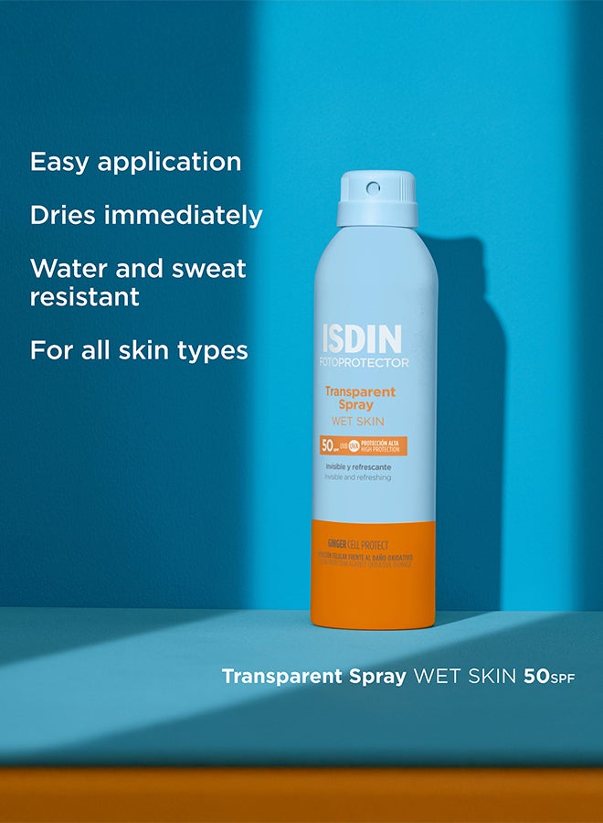 ISDIN فوتوبروتيكتور رذاذ للجلد الرطب SPF50+ 250 مل - Image 3