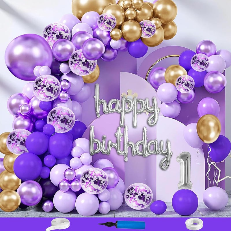 CRAZYKART CRAZYKART 1st Birthday Decoration Combo Party Set for Kids Theme Pack Full Balloons Banners a Magical Celebration Kit For PicturePerfect Bring Show to Life at Party 