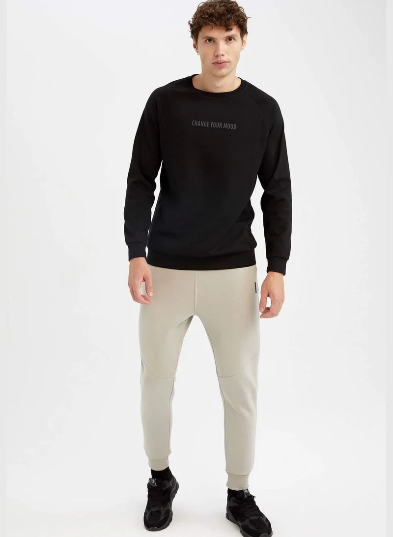 DeFacto Man Crew Neck Knitted Sweatshirt