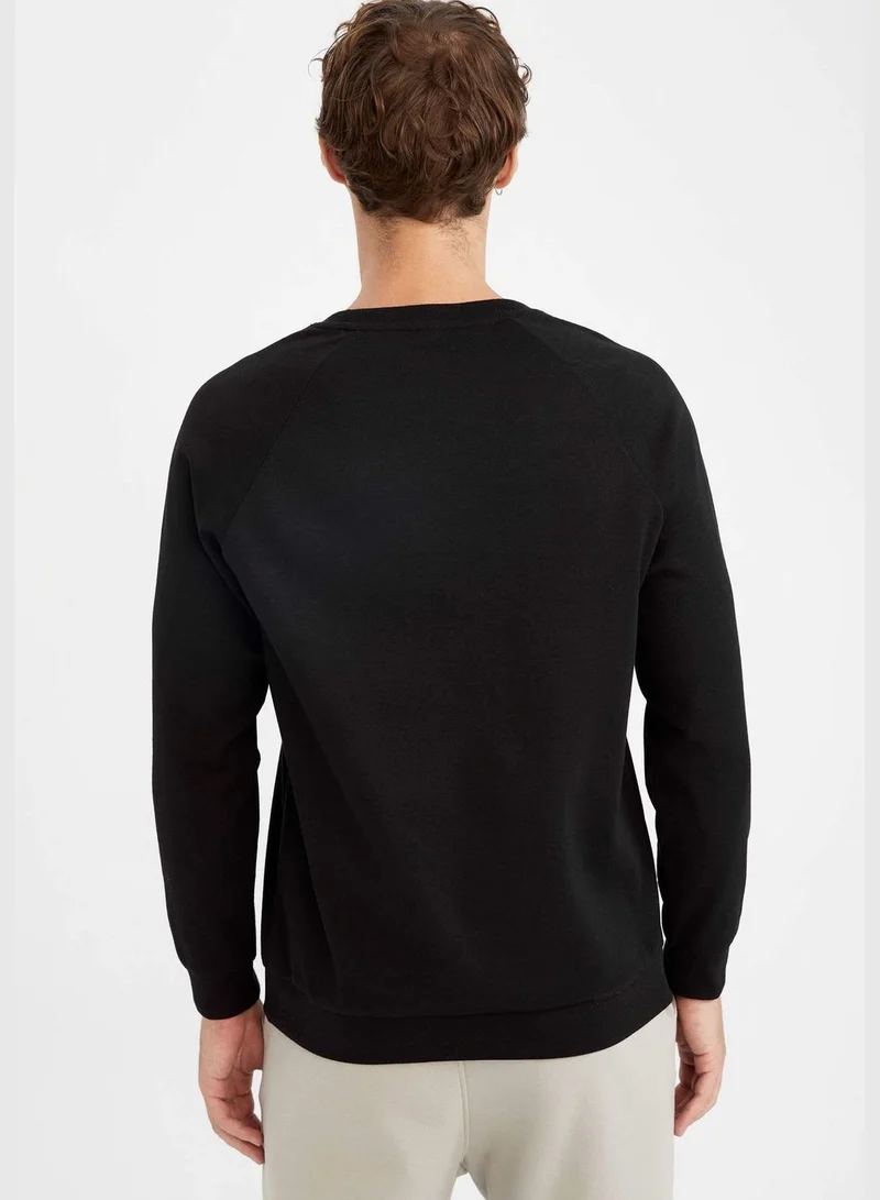 DeFacto Man Crew Neck Knitted Sweatshirt