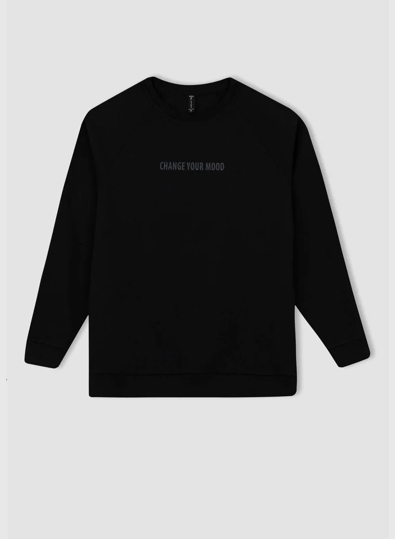 DeFacto Man Crew Neck Knitted Sweatshirt