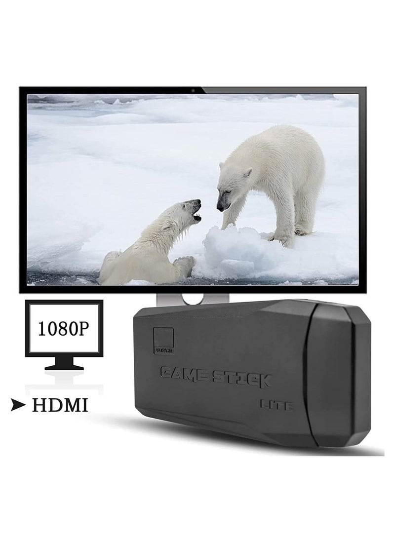 ELTRAZONE Wireless HDMI High-Definition Game Console,Built-in 10000+ Games with Hidden USB Flash Drive Design ,Plug and Play Video Game Stick,Supports 9 emulators, 64G - Image 2