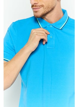 Men Regular Fit Plain Short Sleeves Polo Shirt, Blue - pzsku/Z9B5ED63881D5020009D9Z/45/_/1737642307/05069b09-6794-4cd5-91db-37bb2a0dddb1