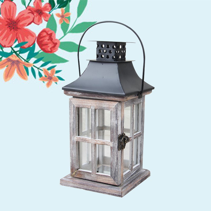 1pc Vintage Wall Hanging Candle Lanterns Iron Candle Holder Home Wedding Decoration - Image 5