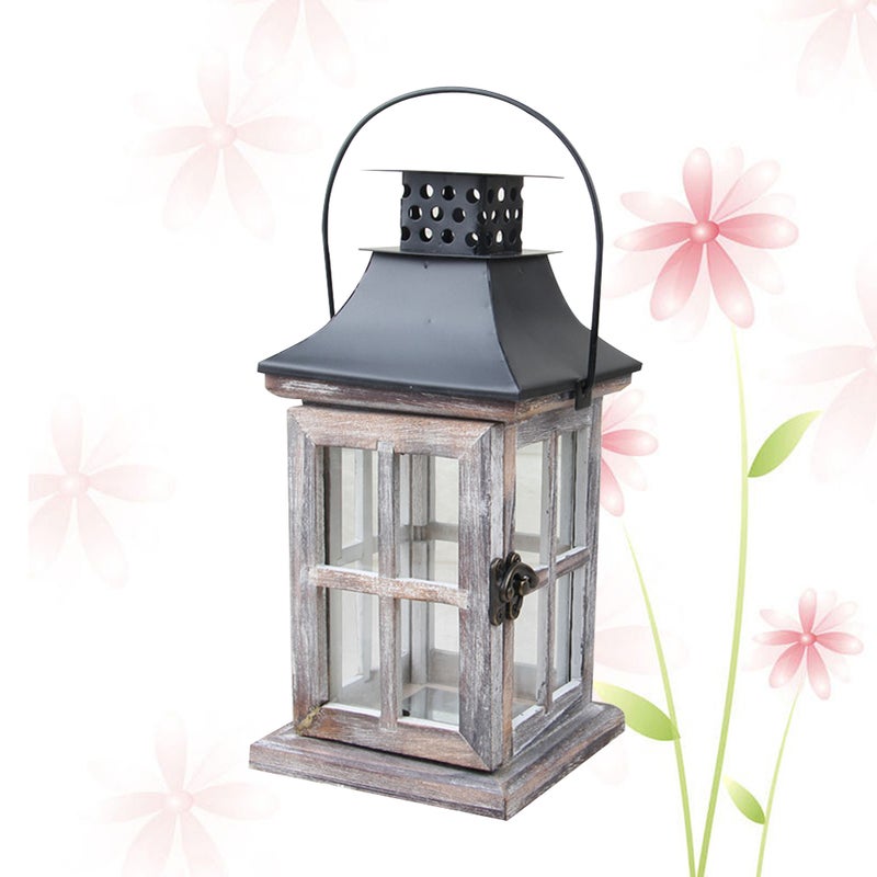 1pc Vintage Wall Hanging Candle Lanterns Iron Candle Holder Home Wedding Decoration - Image 3