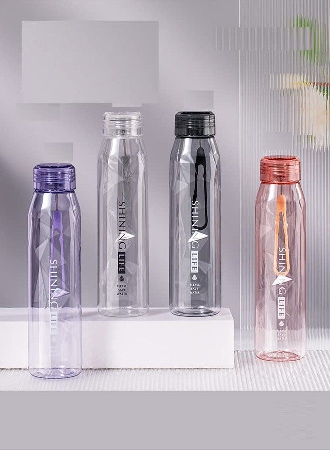 TEMSON Plastic Water Bottle for Home, Office, Gym, Picnic and Travelling – Transparent Stylish Plastic Bottle for Kids, Boys, Girls, Fridge Bottles-570ml (FQ-3045) (Purple) - Image 5