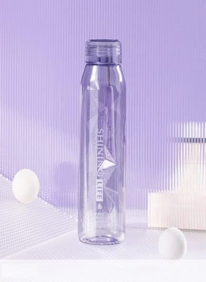 TEMSON Plastic Water Bottle for Home, Office, Gym, Picnic and Travelling – Transparent Stylish Plastic Bottle for Kids, Boys, Girls, Fridge Bottles-570ml (FQ-3045) (Purple) - Image 1
