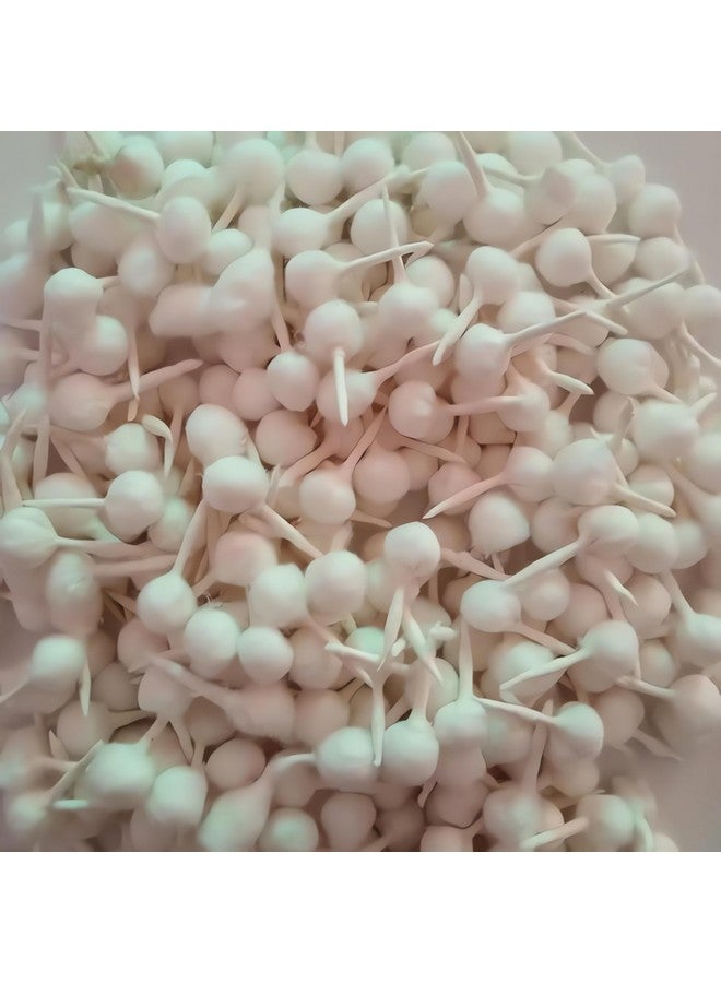 Hashcart Cotton Wicks for Puja - Round Diya Batti for Diwali Diya, Brass Kuber Diya, Clay Diya - Diya Bati for Akhand Jyot 100pcs, White Hashcart® - Image 1