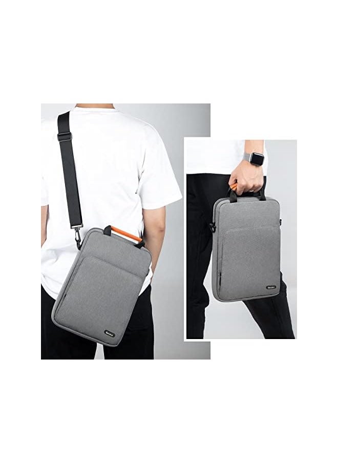 Gocokia - Inch Laptop Shoulder Bag Carrying Pouch Sleeve Case With Large Front Pocket Vertical Laptop Sleeve Handbag For 13" Macbook - Image 1