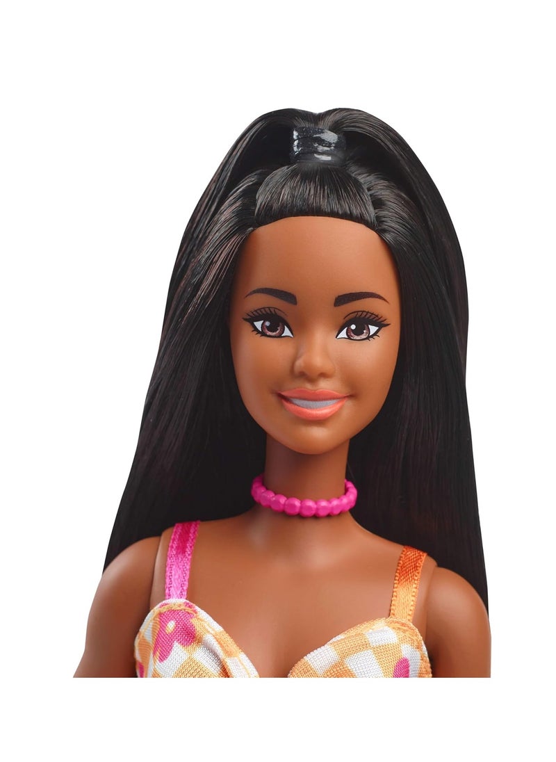 Barbie Barbie Fashionista Doll - Pink And Orange Dress  - Image 2
