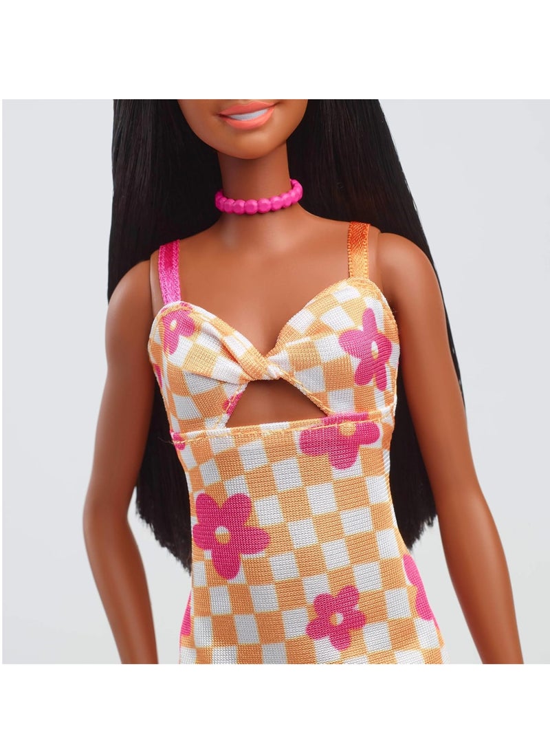 Barbie Barbie Fashionista Doll - Pink And Orange Dress  - Image 3