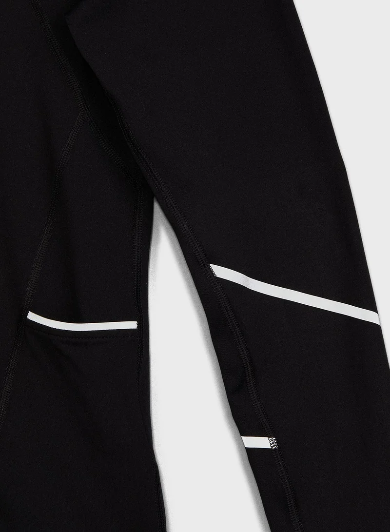 H&M Zip Neck Pocket Detail Top
