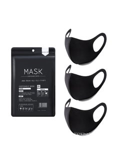 San Yi Reusable Breathable Cloth Cotton Face Masks set，3D Ice Silk Washable Face Mask ，Anti-Dust &UV protection  - Image 1