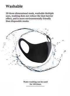 San Yi Reusable Breathable Cloth Cotton Face Masks set，3D Ice Silk Washable Face Mask ，Anti-Dust &UV protection  - Image 3