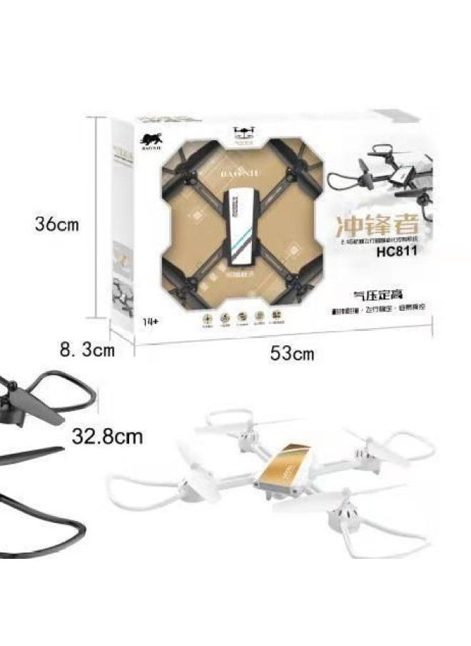 Generic - Huacai Ruishi Charge Aircraft Model Four-axis Aircraft Fixed Height Rolling HD Camera One-click Return Remote Control Aircraft-Color:HC823 Tianqi Remote Control Four-axis Aircraft (fixed Height) - Image 1
