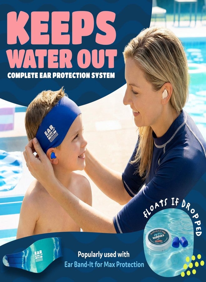 Putty Buddies Earvolution Floating Putty Buddies Swim Earplugs - Doctor-Invented, Made in USA, Moldable Premium Silicone Plugs Help Prevent Swimmer's Ear, 10 Pair Pack - Hot Pink - Image 3