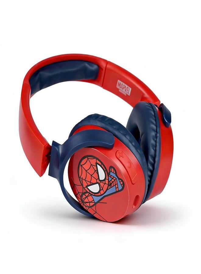 Volkano Marvel Spider-Man Kids Bluetooth Headphones with Character Mood Light Gift Set |Twist & Fold Swivel Cups | Kids Safe 85dB Volume Limit |Soft Padded Earcups | Aux Input | 22H Playtime | for Boys - Image 2