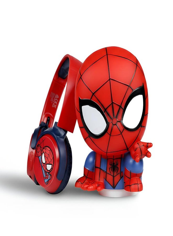 Volkano Marvel Spider-Man Kids Bluetooth Headphones with Character Mood Light Gift Set |Twist & Fold Swivel Cups | Kids Safe 85dB Volume Limit |Soft Padded Earcups | Aux Input | 22H Playtime | for Boys - Image 1