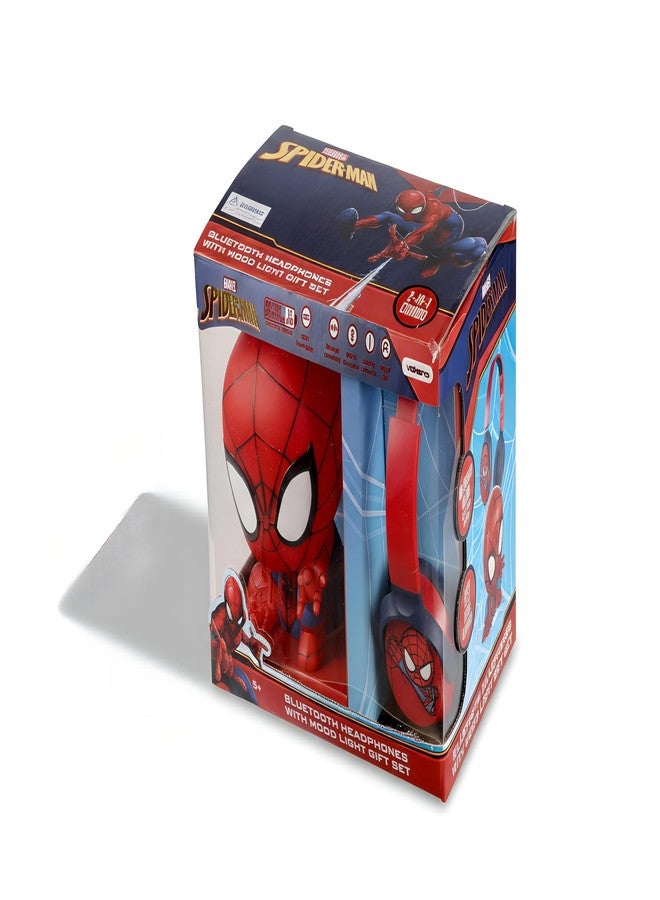 Volkano Marvel Spider-Man Kids Bluetooth Headphones with Character Mood Light Gift Set |Twist & Fold Swivel Cups | Kids Safe 85dB Volume Limit |Soft Padded Earcups | Aux Input | 22H Playtime | for Boys - Image 3
