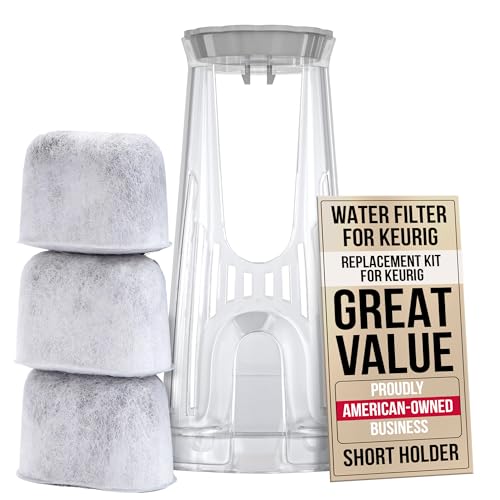 PUREHQ Keurig Starter Kit Replacement for Keurig 2.0 K200, K250, K35, K-Duo, K Duo Hot & Iced Gen 2 and K-Compact Coffee Makers by PureHQ - Includes Short Filter Holder and 3-Pack Cartridges Water Filters - Image 1