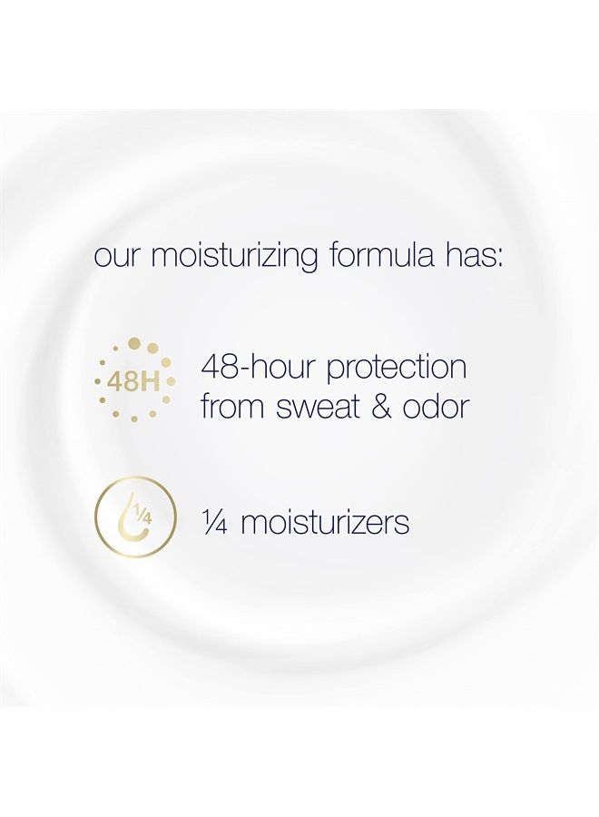 Dove مزيل العرق السريري للحماية من العرق والرائحة - مزيل عرق نظيف أصلي للنساء مصنوع من 1/4 مرطبات 1.7 أونصة - Image 3