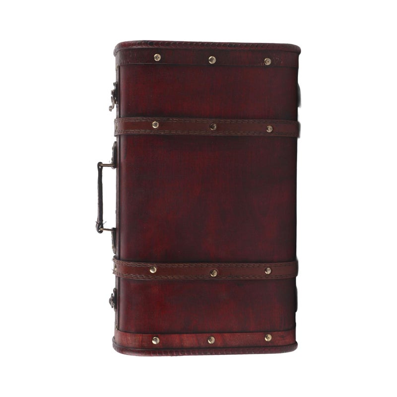 Antique Vintage Suitcase Wooden Box For Photography Props Craft Decor Strong Functionality - Image 3