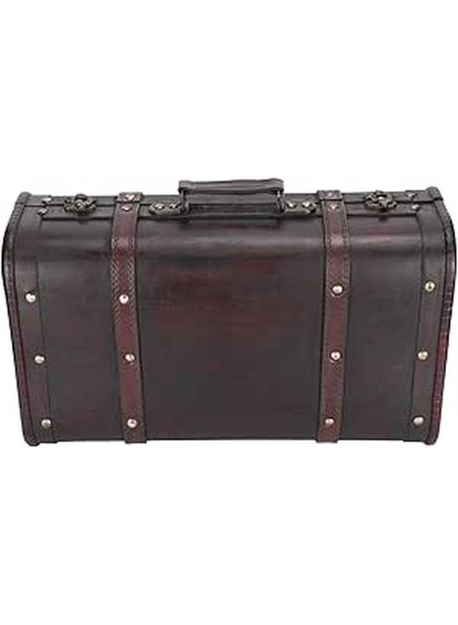 Antique Vintage Suitcase Wooden Box For Photography Props Craft Decor Strong Functionality - Image 1