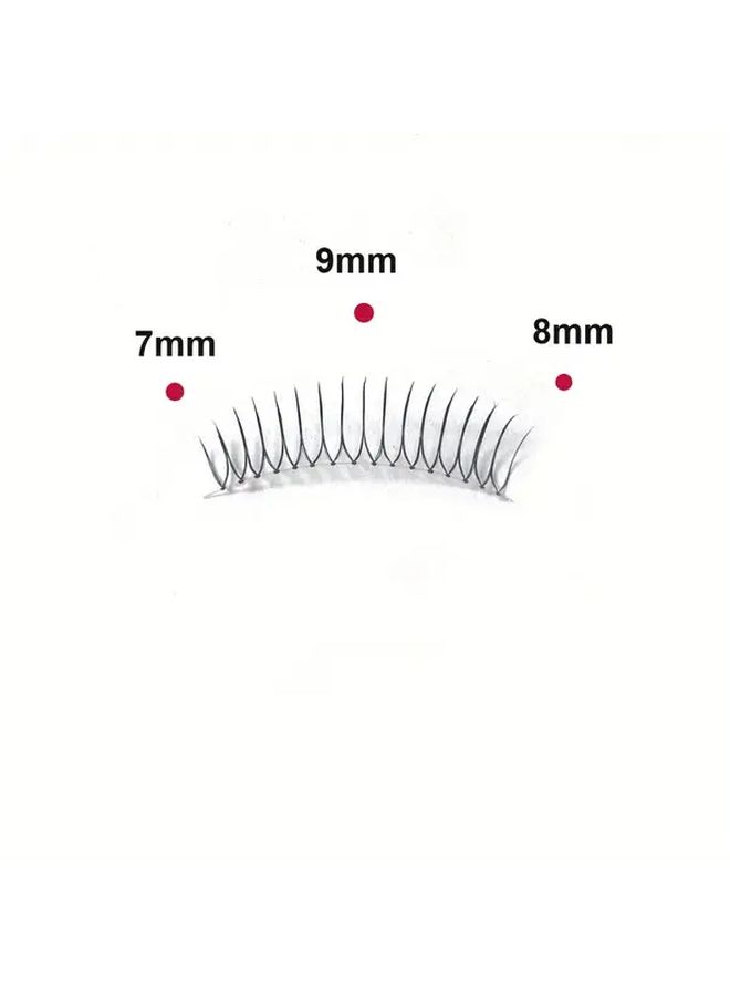 F20 Model U Shaped False Eyelashes Natural Transparent Korean Makeup Style - Image 4