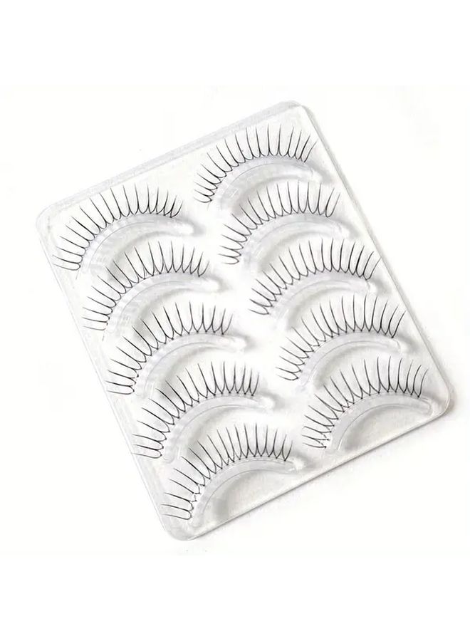 F20 Model U Shaped False Eyelashes Natural Transparent Korean Makeup Style - Image 5