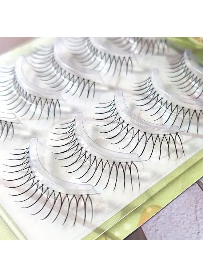 F20 Model U Shaped False Eyelashes Natural Transparent Korean Makeup Style - Image 3