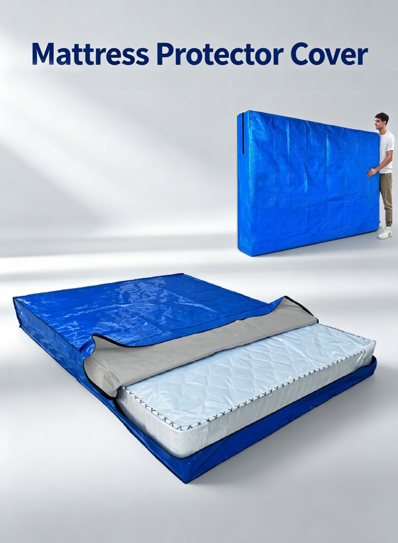 Mattress Moving Bag with Zipper – Heavy Duty Mattress Protector Cover for Moving and Storage – Fits Twin/Full/Queen/King Size Mattresses – Reusable & Waterproof, 1.5x2M, MAT-PY139-7 - Image 1
