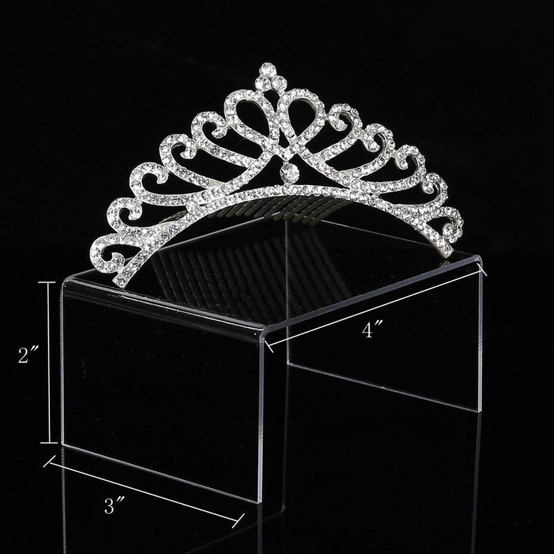 ihomecooker 12 Pack Clear Acrylic Display Stand Crafts Stand Cupcake Risers 4" x 3''x 2'' - Image 3