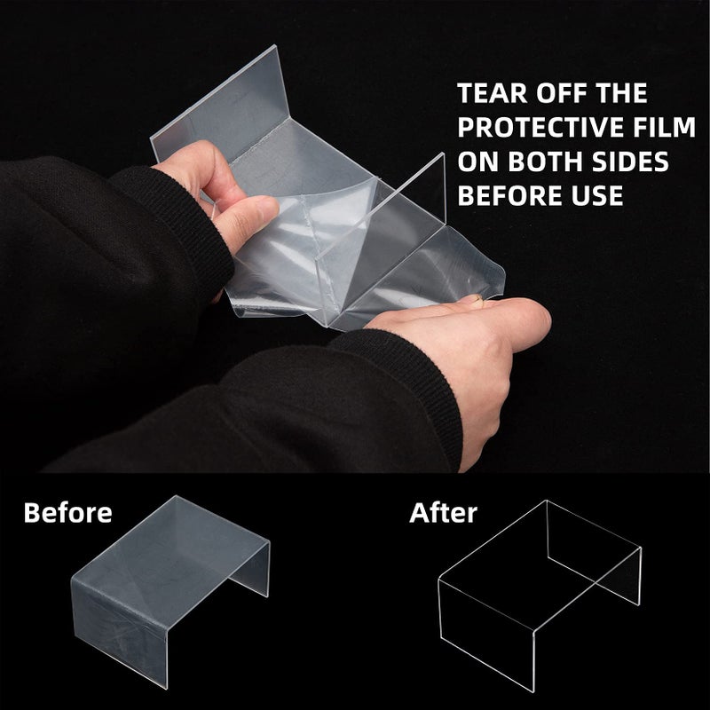 ihomecooker 12 Pack Clear Acrylic Display Stand Crafts Stand Cupcake Risers 4" x 3''x 2'' - Image 2