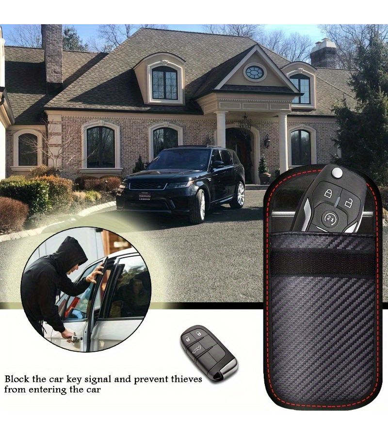 Faraday Key Pouch 1pc Signal Blocking For Cars RFID Proof For Keyless Vehicles - Image 3