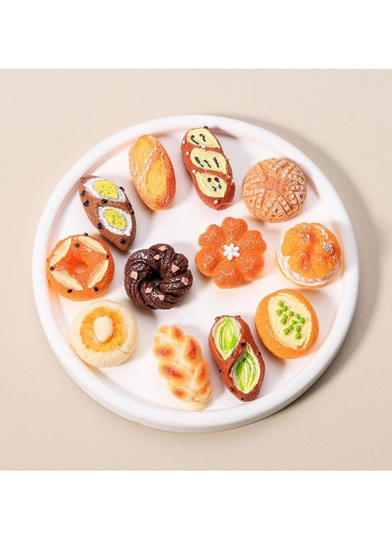 cyleto Fridge Magnets Set - 12 Mini Bread-Themed Magnets Cute Magnetic Refrigerator Accessories Small Decorative Kitchen Magnets for Notes, Photos and Organization - Image 2