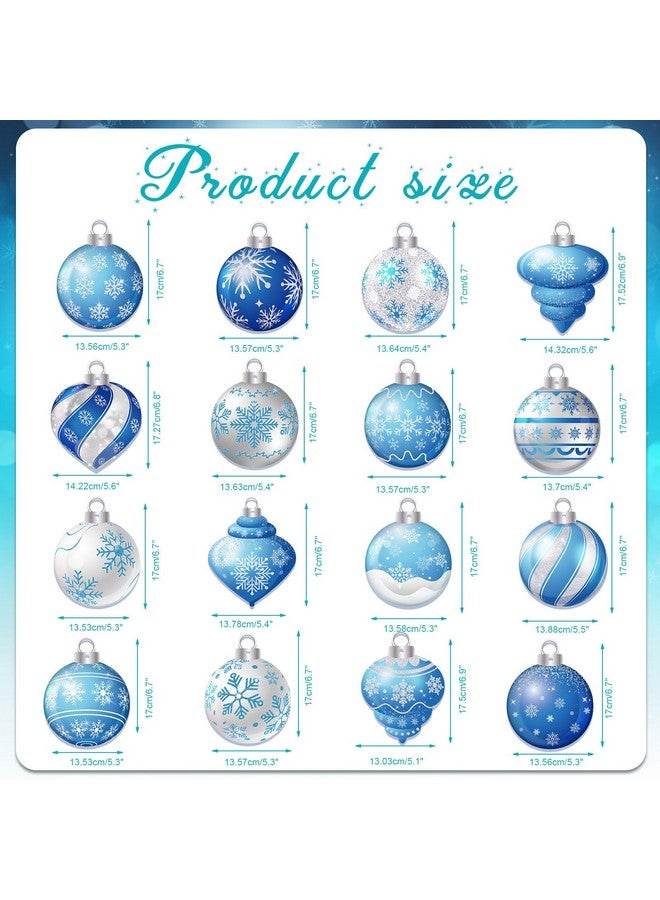 هواف زينة كرة عيد الميلاد المعلقة من HOWAF، 30 قطعة، زينة معلقة على السقف، زينة عيد الميلاد والشتاء وحفلات استقبال الطفل، رقائق ندفة الثلج المعلقة على السقف لفصل الشتاء المتجمد وحفلات الزفاف - Image 2