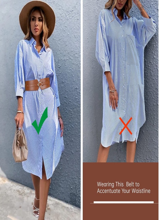 SUOSDEY Womens Wide Elastic Waist Belt for Dress Ladies Stretch Cinch Belt for Women - Image 5