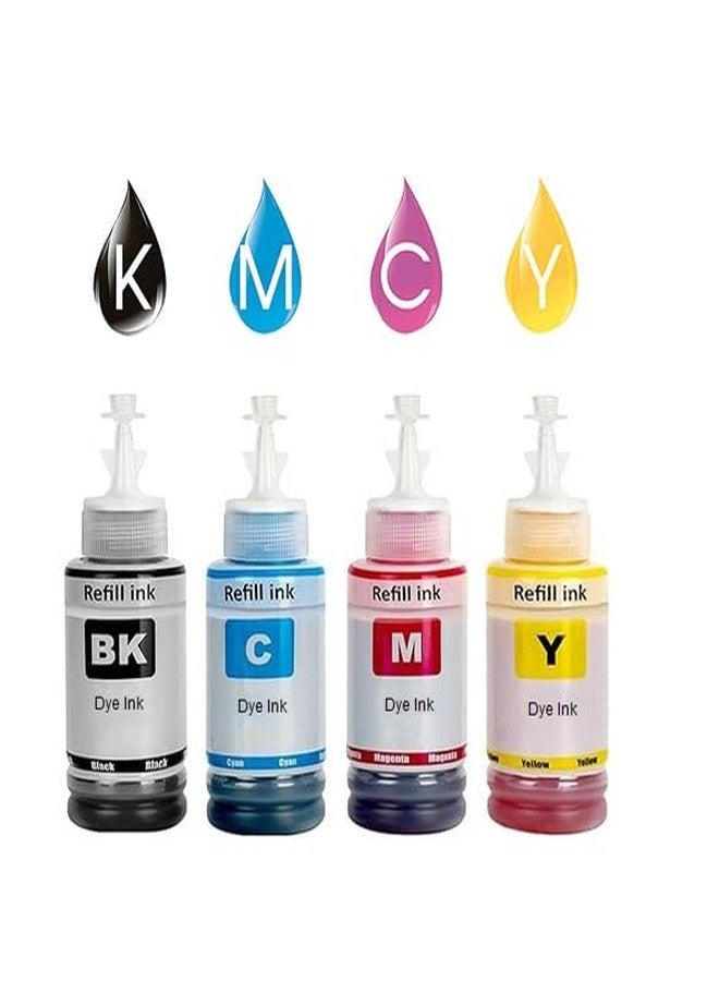 Hynear Ink Bottle Set Suitable for Pixma Ink Tank G 3000 Multi-Function Printer Black, Cyan, Magenta & Yellow (70ml X 4 Bottle) - Image 5