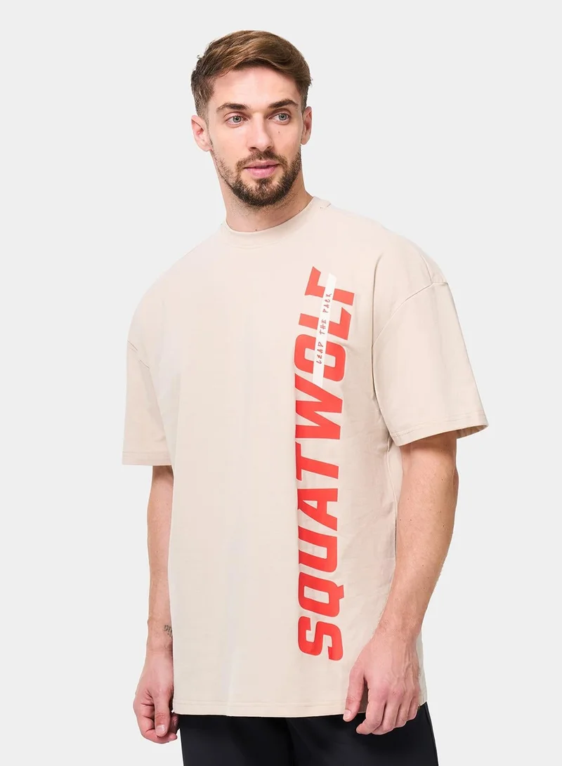 SQUATWOLF Core Oversize Graphic T-Shirt