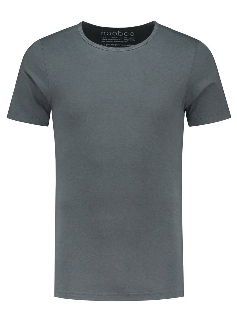 Nooboo Luxe Bamboo Men T-Shirt Dark Grey - S - Image 1