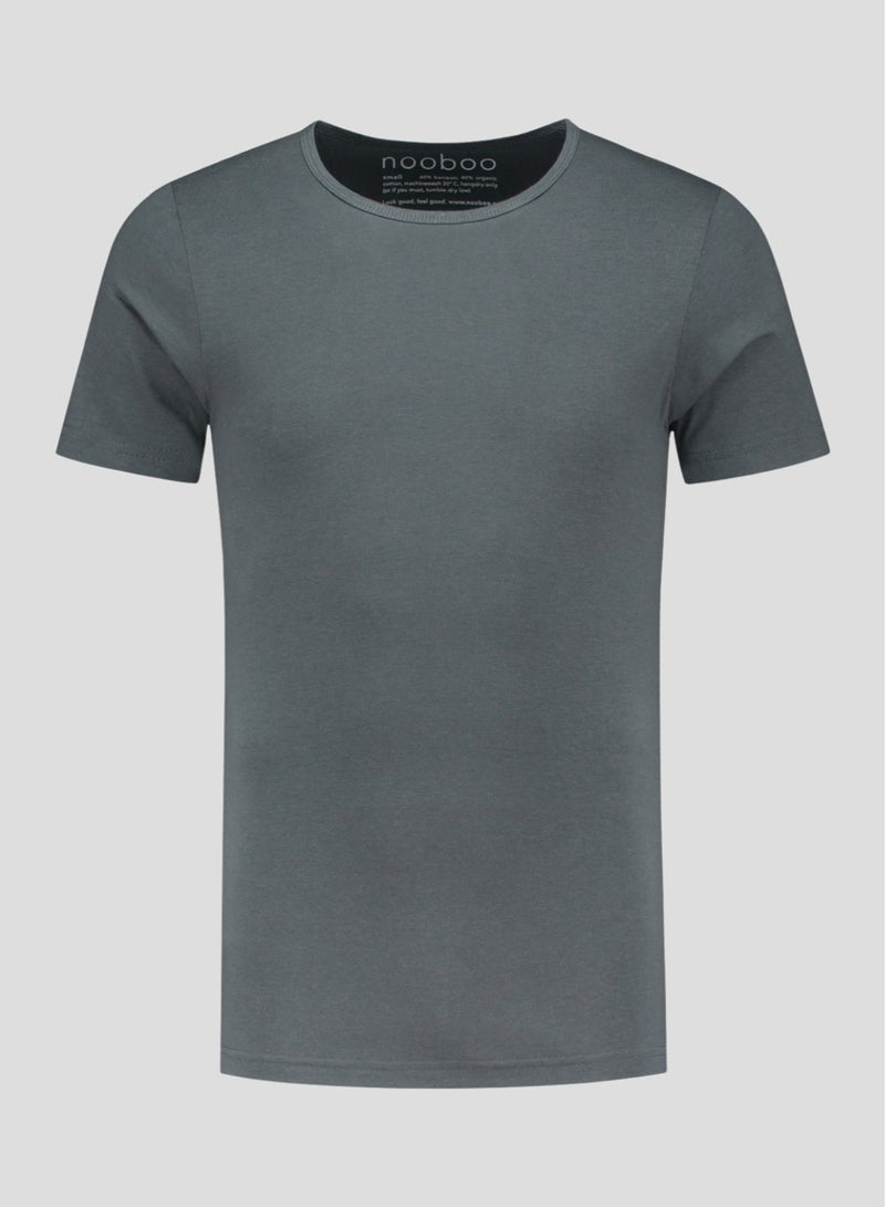 Nooboo Luxe Bamboo Men T-Shirt Dark Grey - S - Image 2