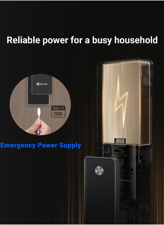 Smart Lock DL50fvs 8-in-1 Keyless Entry Door Lock 3d Face Recognition Door Lock Built-in 8gb Storage 2-meter Night Vision Active Intercom（5085 mortise）