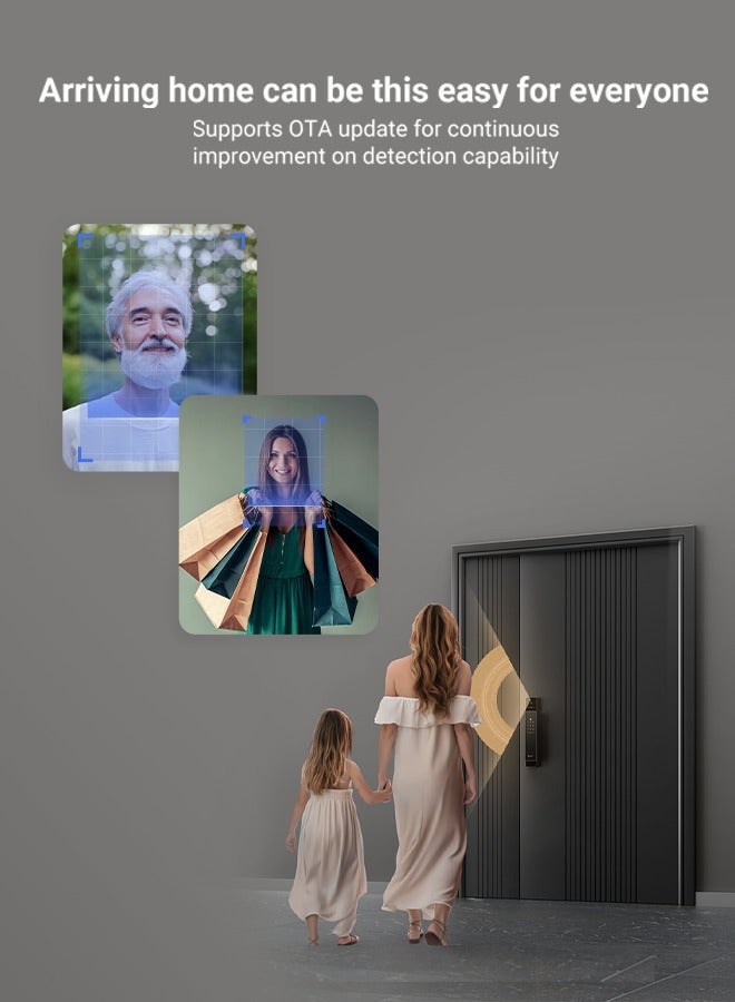 EZVIZ Smart Lock DL50fvs 8-in-1 Keyless Entry Door Lock 3d Face Recognition Door Lock Built-in 8gb Storage 2-meter Night Vision Active Intercom（5085 mortise） - Image 4
