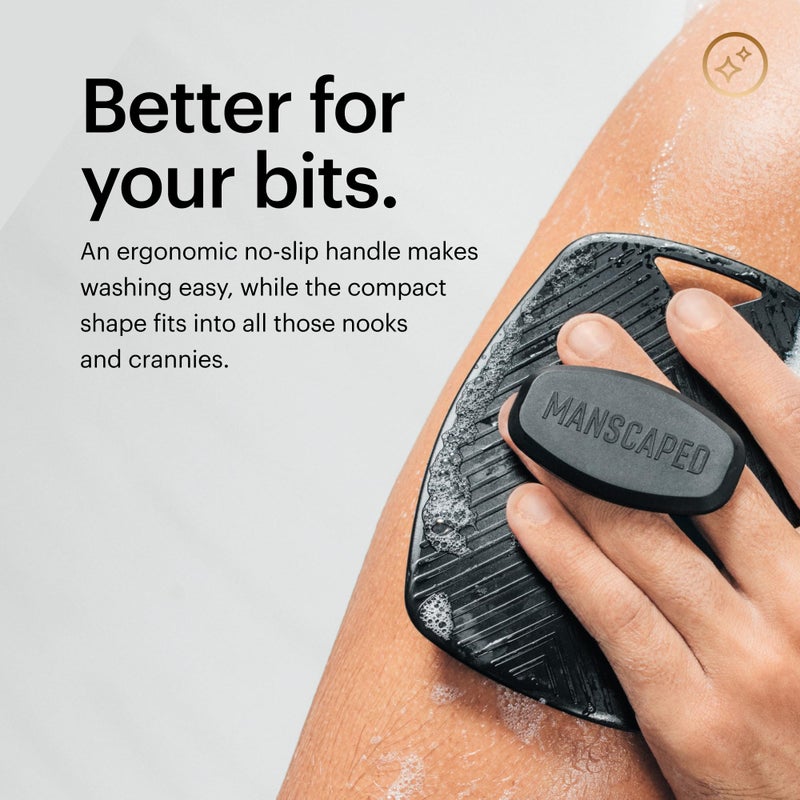 MANSCAPED® The Body Buffer Premium Silicone Scrubber for Nourishing, Cleaning & Exfoliating Your Skin - Lather Boosting Bristles with Ergonomic No-Slip Handle, Long-Lasting & Easy to Clean (1-Pack) - Image 4