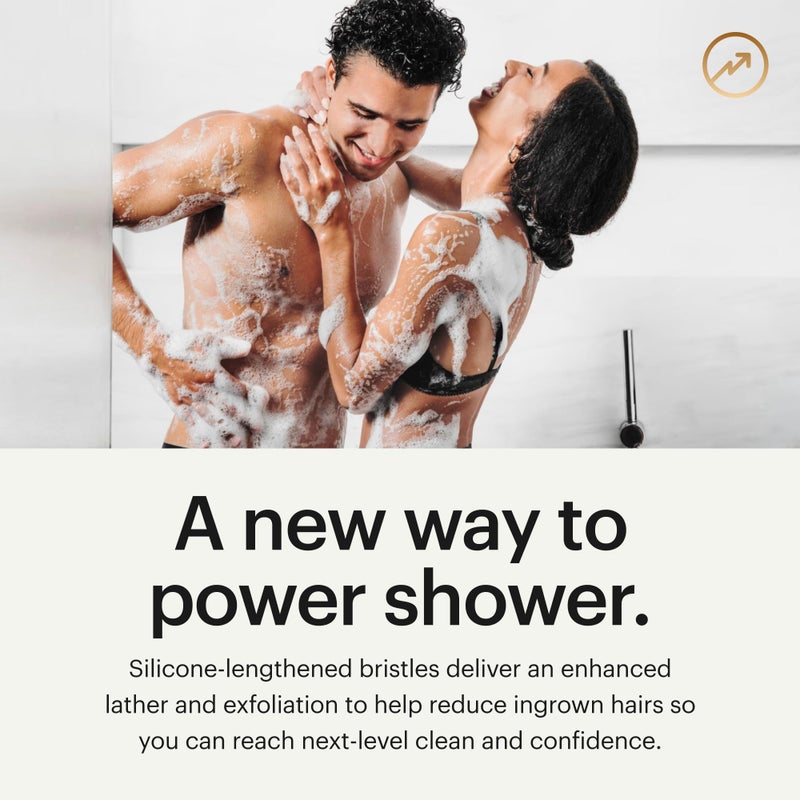 MANSCAPED® The Body Buffer Premium Silicone Scrubber for Nourishing, Cleaning & Exfoliating Your Skin - Lather Boosting Bristles with Ergonomic No-Slip Handle, Long-Lasting & Easy to Clean (1-Pack) - Image 2